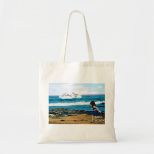 Om de dolfijnen te zien tote bag