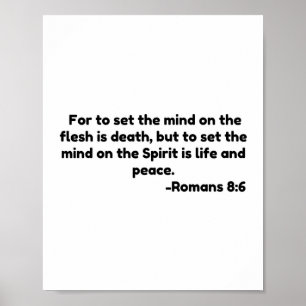 Om de geest op het vlees te zetten, is de dood, ma poster