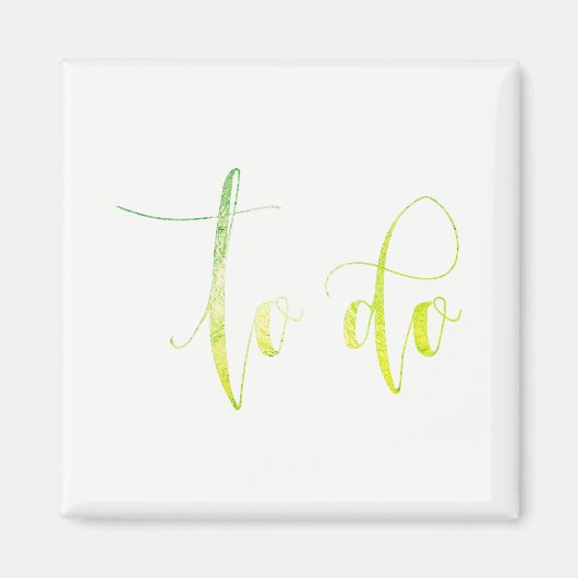 Om de Lijst van de Taak Groene Wit te doen Planner Magneet (Voorkant)