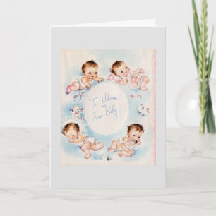 - om de nieuwe baby te verwelkomen, kaart