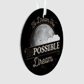 Om de onmogelijke droomlijsting van de acryl-ornam ornament (voorkant)