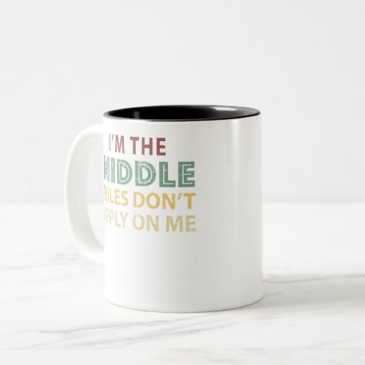 OM DE REDEN WAAROM WE REGELS HEBBEN T- TWEEKLEURIGE KOFFIEMOK (Voorkant links)