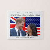 Om de Royal Wedding Harry en Meghan te herdenken Legpuzzel (Horizontaal)