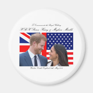 Om de Royal Wedding Harry en Meghan te herdenken Magneet