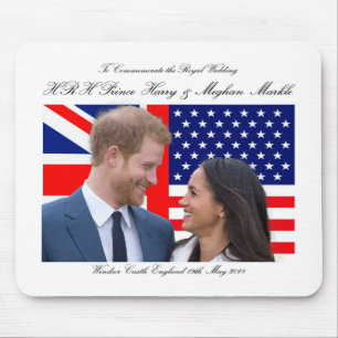 Om de Royal Wedding Harry en Meghan te herdenken Muismat