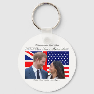 Om de Royal Wedding Harry en Meghan te herdenken Sleutelhanger