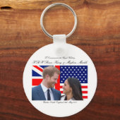 Om de Royal Wedding Harry en Meghan te herdenken Sleutelhanger (Voorkant)