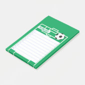 OM DE SOCCER VAN DE LIJST TE DOEN POST-IT® NOTES (Schuin)