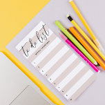 Om de Stripes van het Manuscript van de Lijst te d Magnetisch Notitieblok<br><div class="desc">Om een lijst te doen met een script.</div>