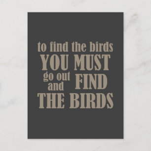 Om de vogels te vinden briefkaart