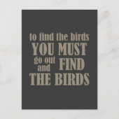 Om de vogels te vinden briefkaart (Voorkant)