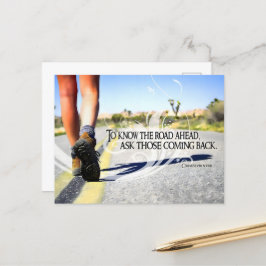 "Om de weg vooruit te kennen" Inspirerend Quote Briefkaart