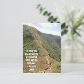 "Om de wil van God te kennen, briefkaart (Staand voorkant)