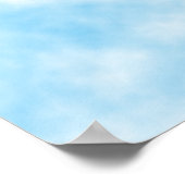 om de wolken in stand te houden poster (Hoek)