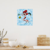 om de wolken in stand te houden poster (Keuken)