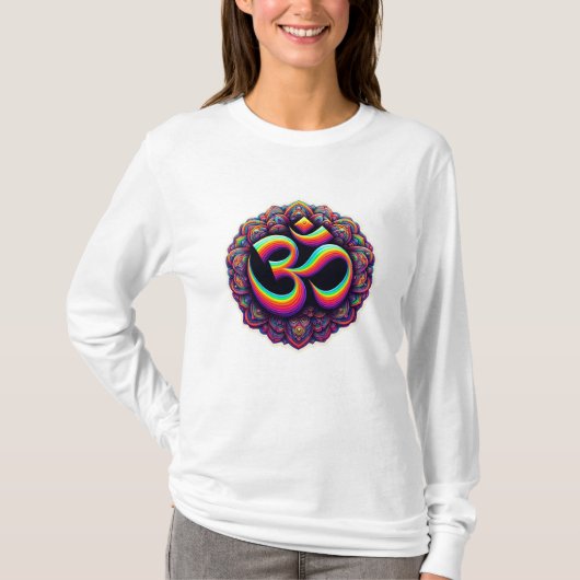 Om design dames lange mouwen shirt (Voorkant)