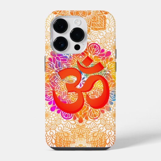 Om Devine Sympbol iPhone Hoesje (Achterkant)