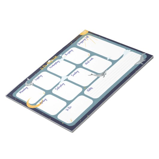 Om deze week te doen notitieblok (Schuin)