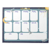 Om deze week te doen notitieblok (Voorkant)