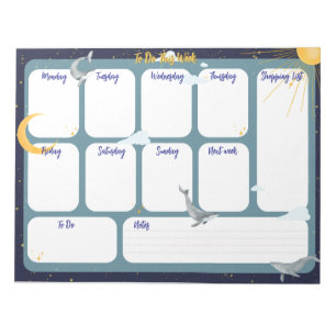 Om deze week te doen notitieblok