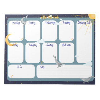 Om deze week te doen notitieblok