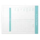 Om deze week te doen - Weekse Planner - Turquoise Notitieblok (Voorkant)