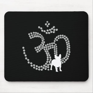 Om Dog Paws Franse Bulldog Yoga Aum Ohm Symbool Pr Muismat