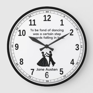Om dol te zijn op het dansen van Jane Austen Quote Grote Klok