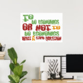 Om economische redenen poster (Thuiskantoor)