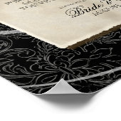 Om een blijvende liefde te bouwen - zwarte Damaspk Poster (Hoek)