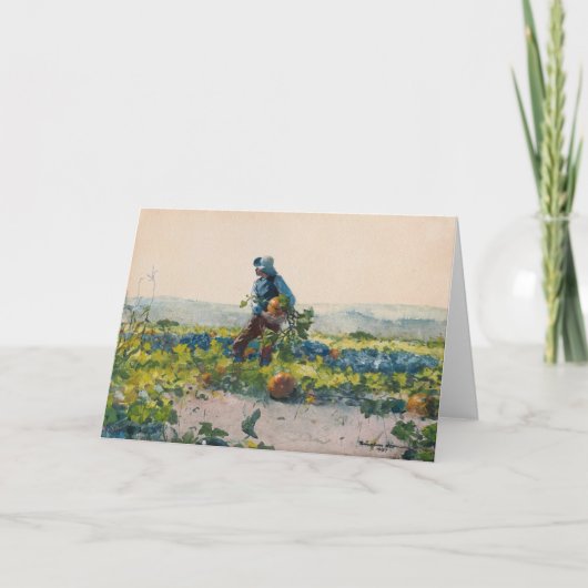 Om een boerenjongen te zijn | Winslow Homer Kaart (Voorkant)