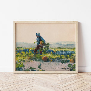 Om een boerenjongen te zijn   Winslow Homer Poster