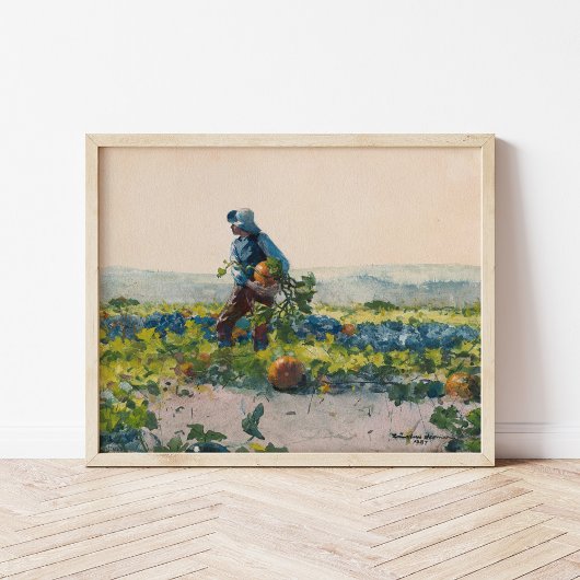 Om een boerenjongen te zijn | Winslow Homer Poster