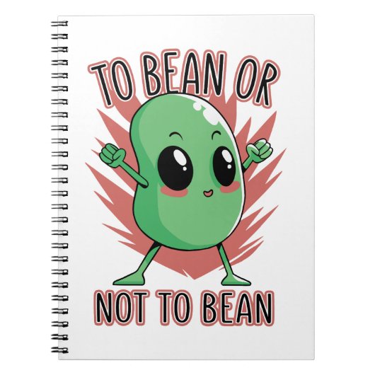 Om een boon te zijn of niet notitieboek (Voorkant)