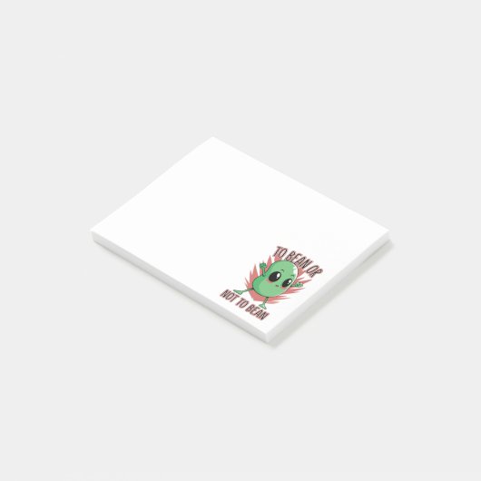 Om een boon te zijn of niet post-it® notes (Schuin)