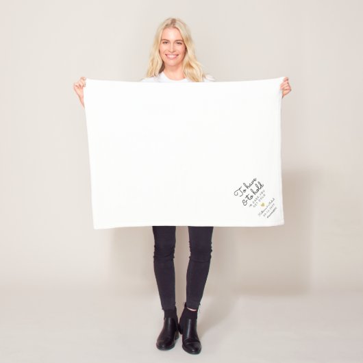 Om een bruiloft voor een vloerbedekking te hebben  fleece deken (In situ)