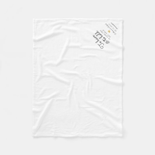 Om een bruiloft voor een vloerbedekking te hebben fleece deken (Voorkant)