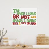 Om een camera in werking te stellen poster (Keuken)