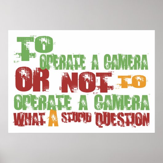 Om een camera in werking te stellen poster (Voorkant)