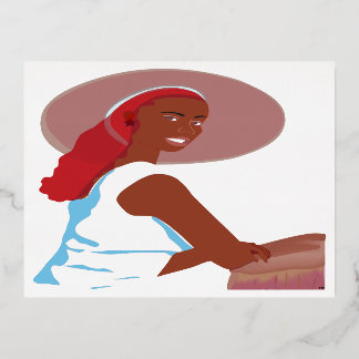 Om een dame te zijn folie feestdagen briefkaart