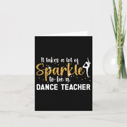 Om een dansleraar te zijn Dansinstructeur Dansende Kaart (Voorkant)