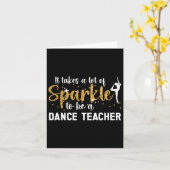 Om een dansleraar te zijn Dansinstructeur Dansende Kaart (Gele Bloem)