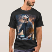 Om een DJ T-shirt met een print titel te creëer, h (Voorkant)