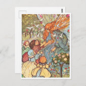 Om een Fairy  illustratie Briefkaart te ontmoeten (Voorkant / Achterkant)