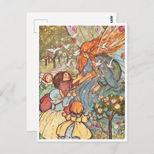 Om een Fairy illustratie Briefkaart te ontmoeten (Voorkant / Achterkant)