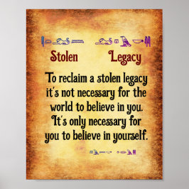 Om een gestolen erfenis terug te winnen poster