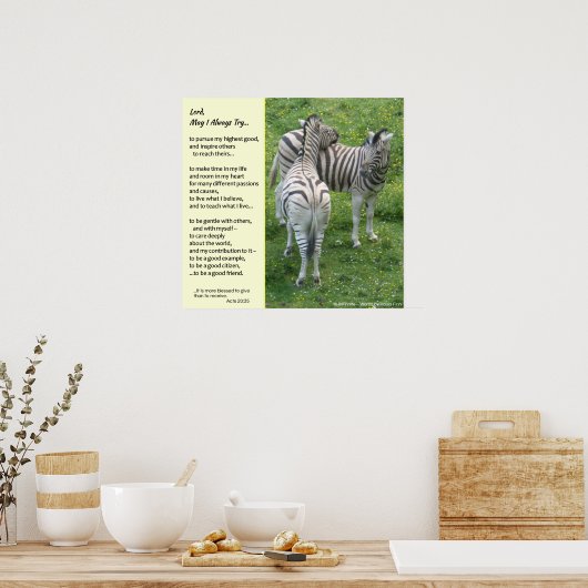 Om een goede vriend te zijn... poster (Keuken)