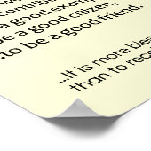 Om een goede vriend te zijn... poster (Hoek)