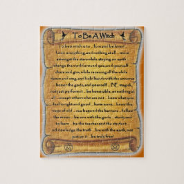 Om een heks-Pagan-puzzel te worden Legpuzzel