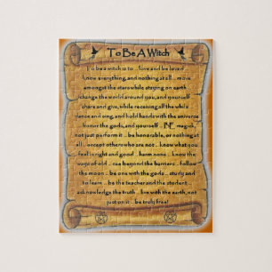 Om een heks-Pagan-puzzel te worden Legpuzzel